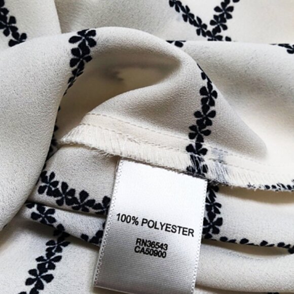 Van Heusen Women's Short Sleeve Plaid Blouse, Ivory, Medium - Picture 9 of 9